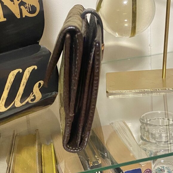 Gucci Brown GG Coated Canvas and Leather Continental Bifold Wallet in Tan Brown - Picture 4 of 10